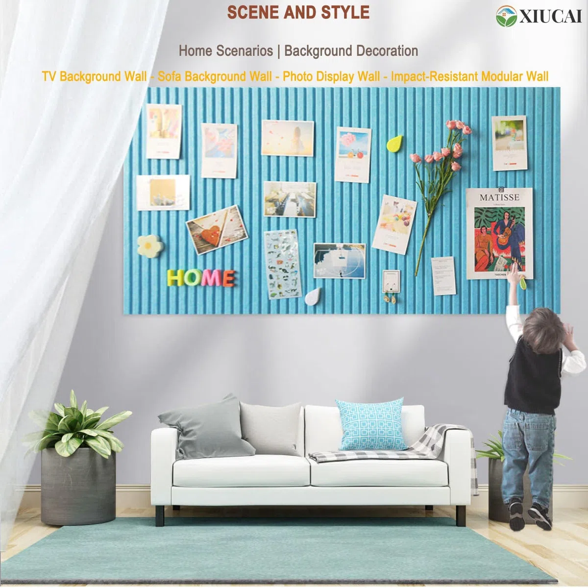 Tablero de Corcho Adhesivo de Fieltro (40x60cm-120x180cm), Organizador Mural Extraíble para Oficinas, con Chinchetas,White gray,60 * 120cm