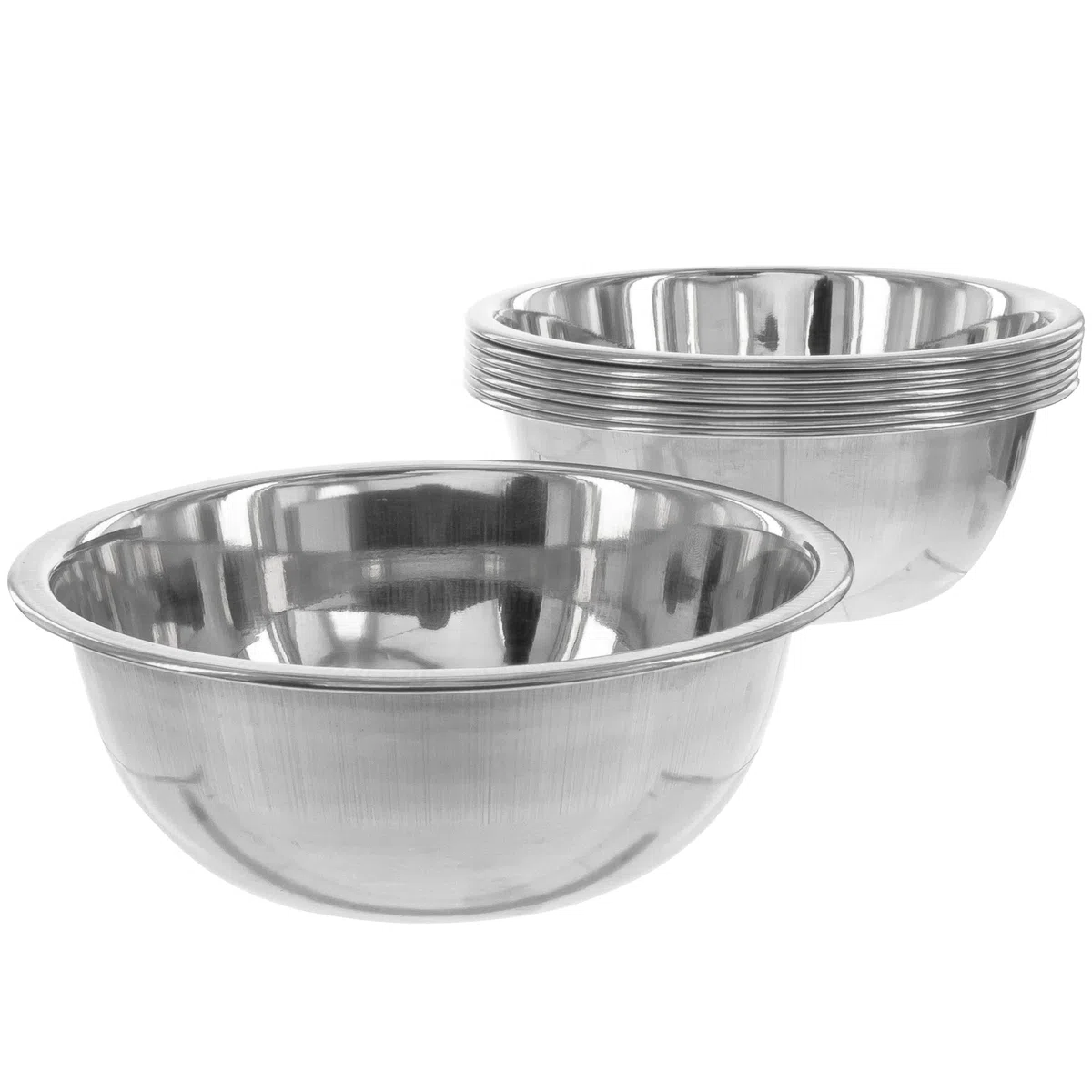 8 cuencos pequeños de acero inoxidable, 11 cm de diámetro, pequeños cuencos para salsas, salsas y aperitivos