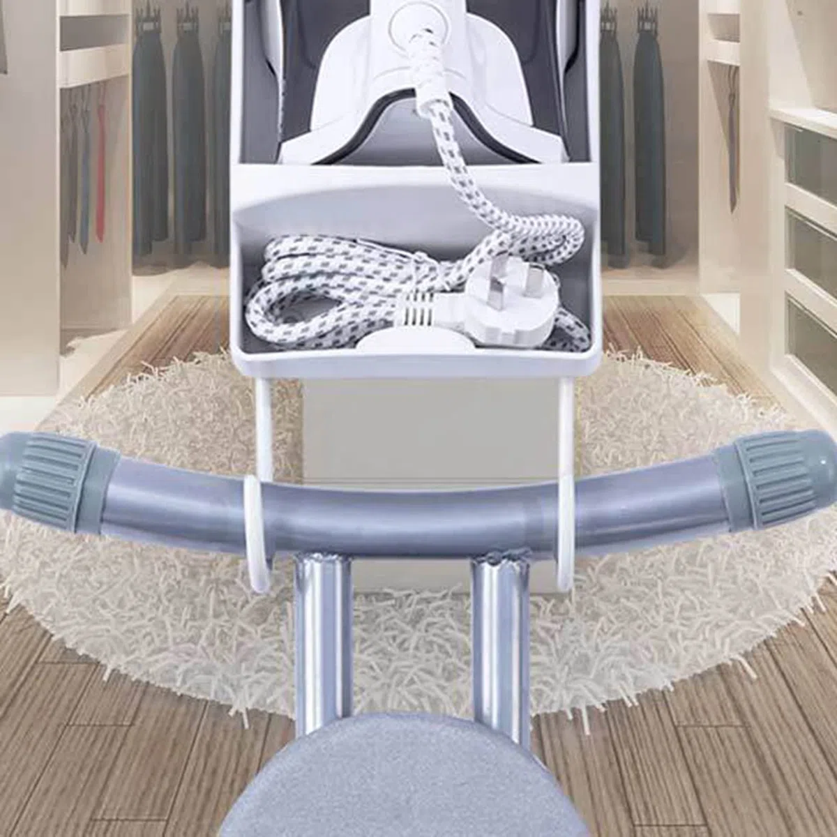 Soporte De Pared De Tabla De Hierro, Tablas De Planchar De Montaje En Pared, Soporte De Hierro Organizador De Hierro Eléctrico Ensanchado Resistente Al Calor Montado En La Pared Con Ganchos Para Armar