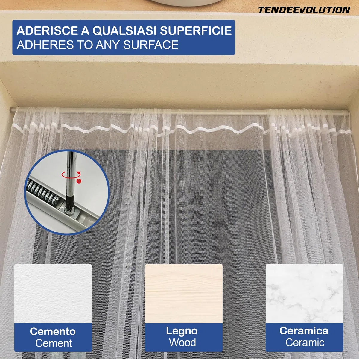 Par de Varillas para Cortinas de Ventana en Acero Galvanizado, Barra de Cortina de Presión Ajustable.Barra de Muelle para Cortinas (DE 121 A 210 cm, BRONCE)