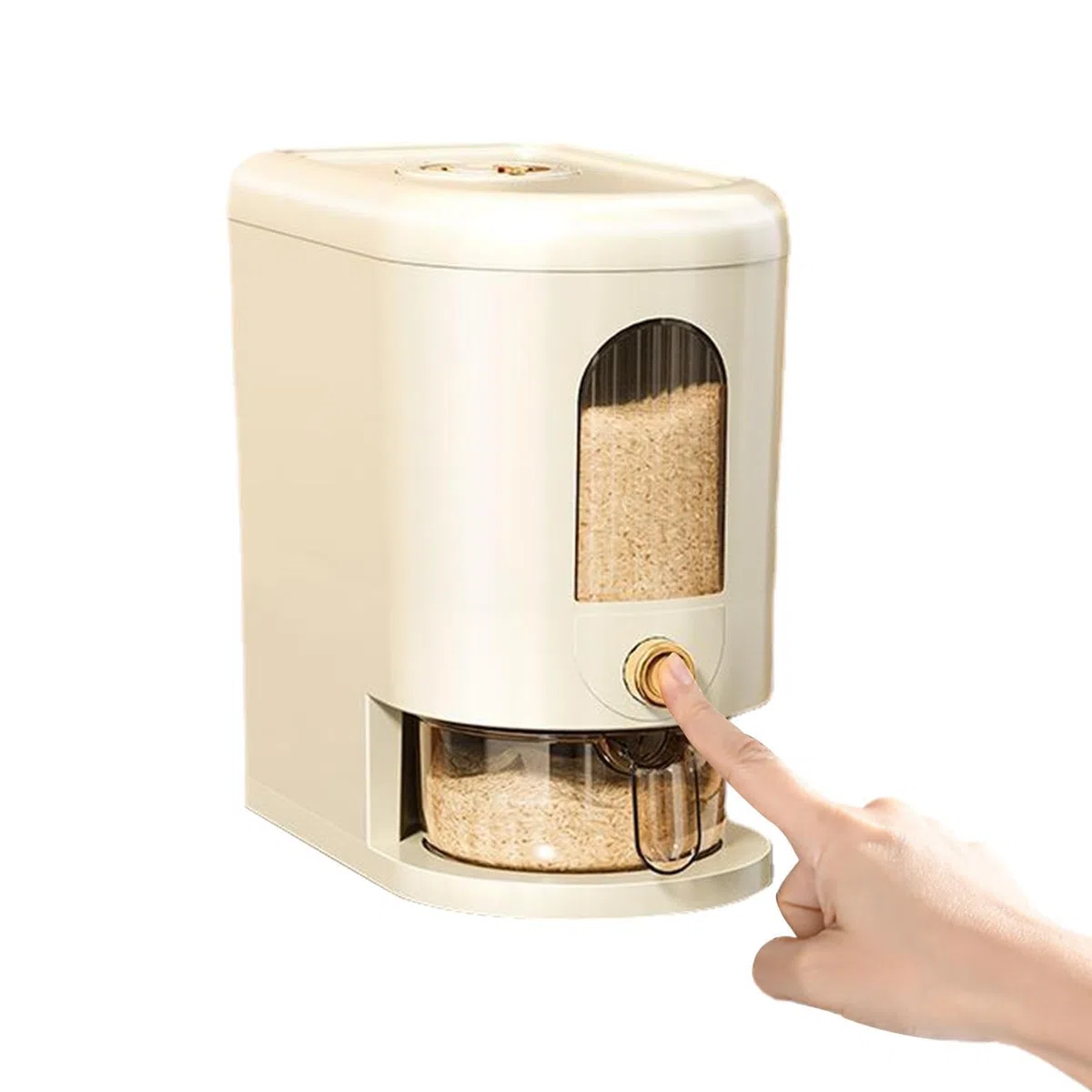 Fulenyi almacenamiento arroz herméticos con tapa, 5 kg, dispensador arroz plástico, organizador cocina, almacenamiento hermético