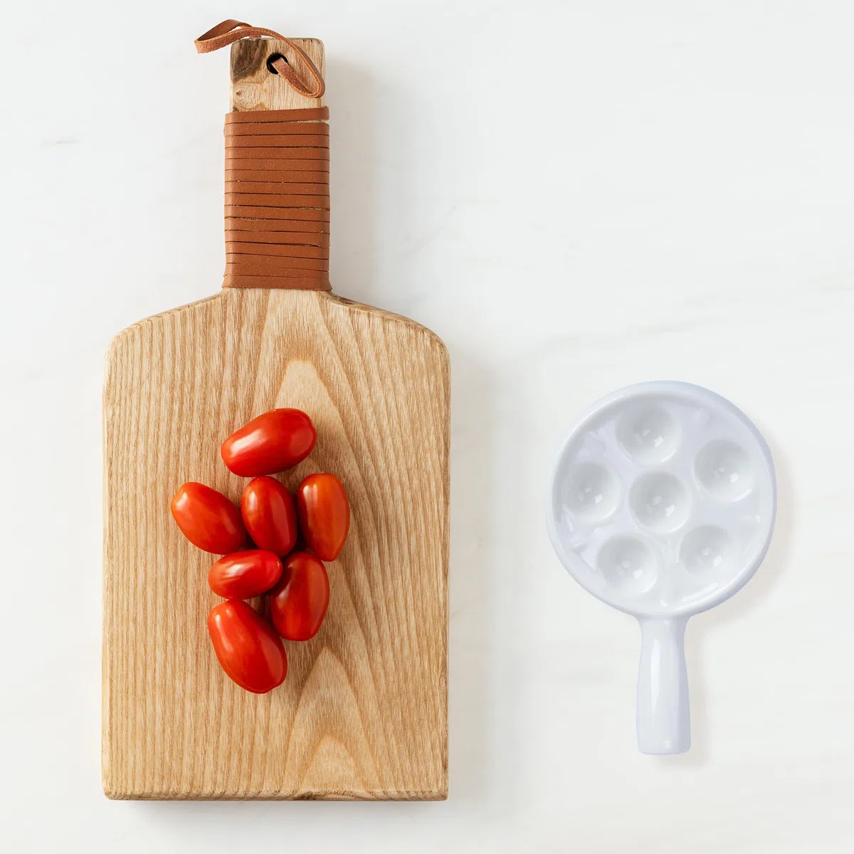 Alipis Plato De Cerámica Para Caracoles Con 6 Orificios Platos Para Caracoles Plato Para Hornear Con Mango Fácil De Sostener Para Restaurante De Cocina Casera