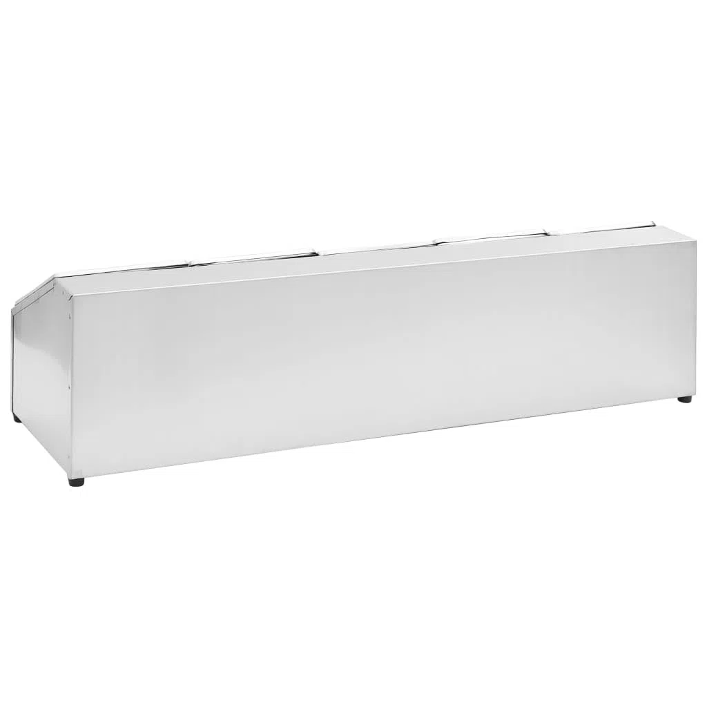 Furniture Select-Gastronorm - Contenedor con 5 bandejas GN 1/6 de acero inoxidable