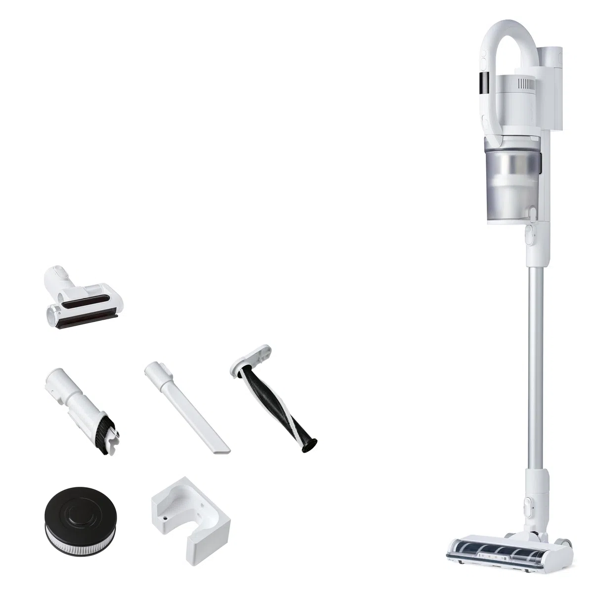 Nilfisk S1 Allergy Aspiradora Sin Cable - 2 en 1 Aspirador Vertical y de Mano - Filtro HEPA 14 - Blanco (550W)