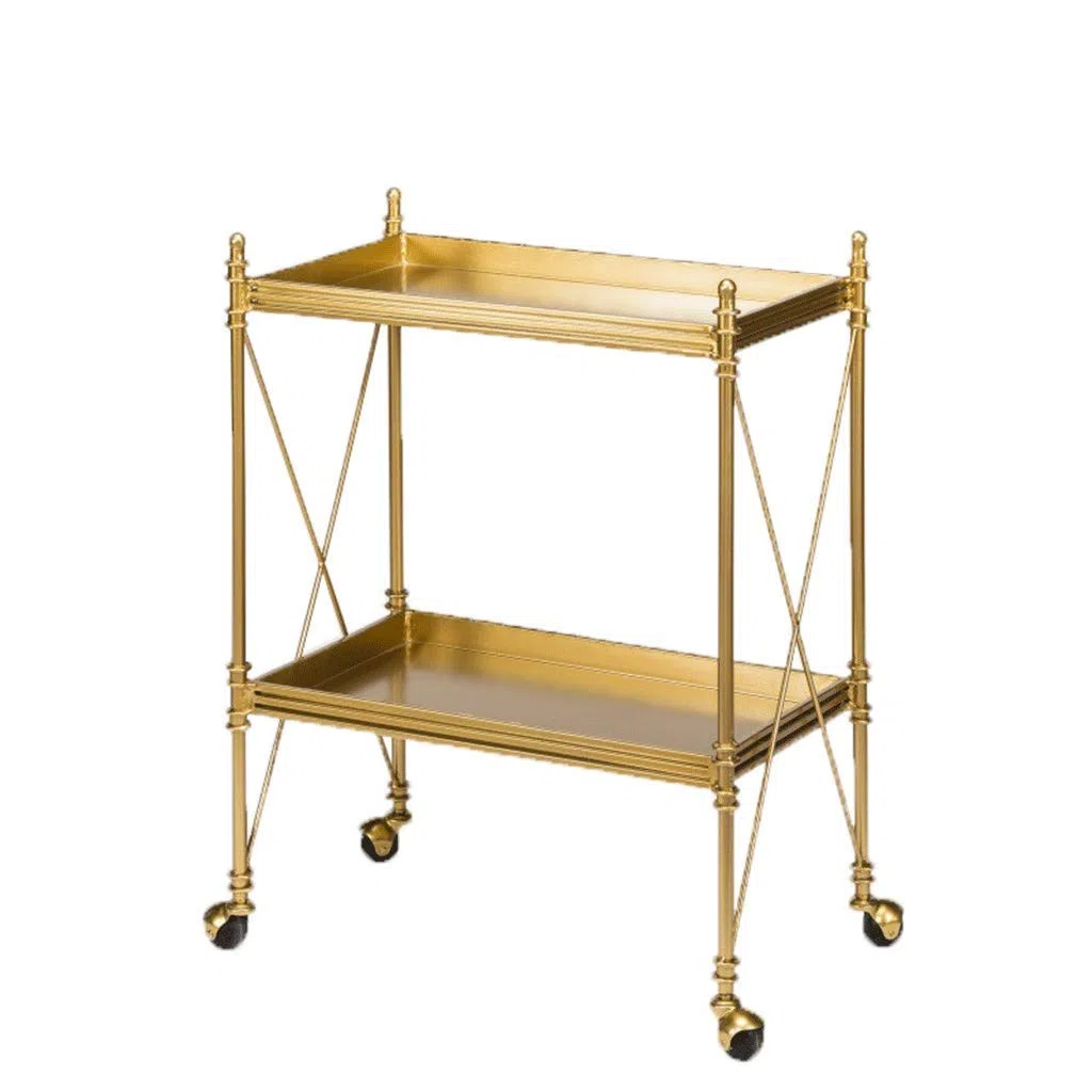 Elegante carrito de bar – Estante de vino multifuncional y carrito de servir para el hogar, fiestas y hoteles - Elegante carrito de bebidas para vino, té y bebidas - Diseño que ahorra espacio.
