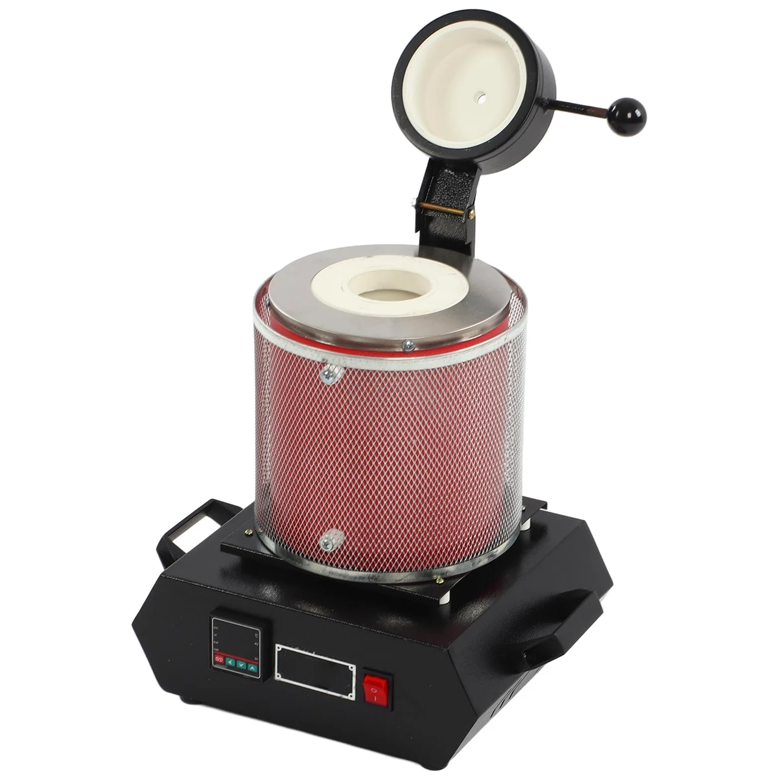 Horno de Fusión Eléctrico de 3kg para Joyería, Oro y Plata con Pantalla Aislante Térmica, Procesamiento de Metales de Fusión DIY (Enchufe europeo 220 V.)
