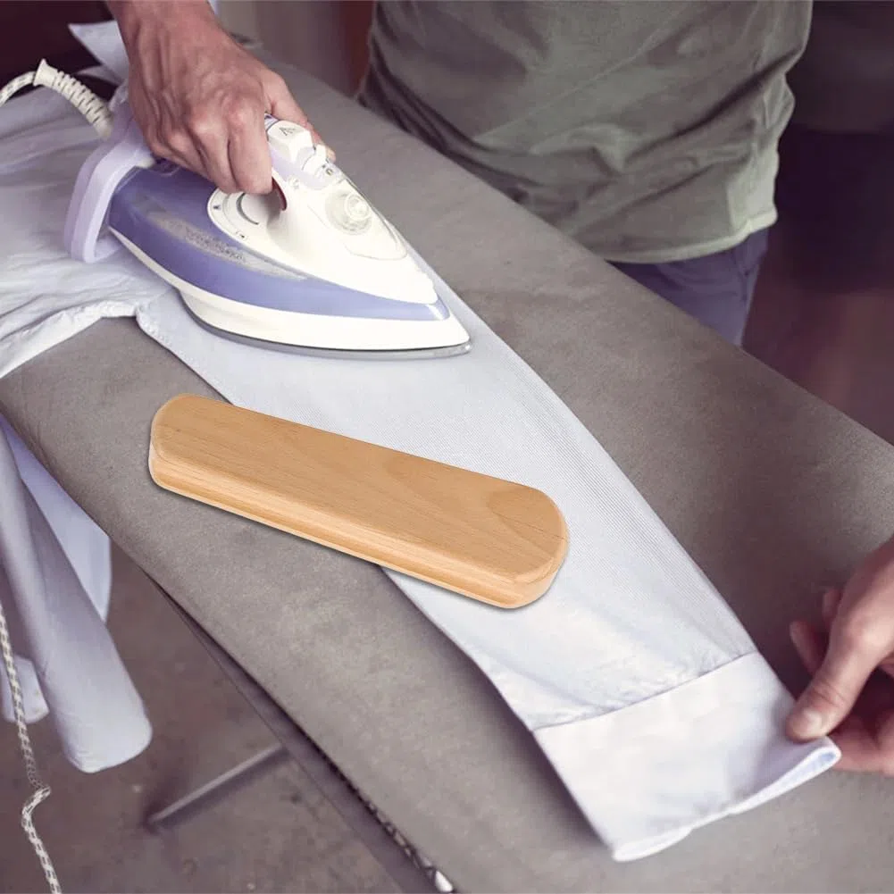 Kit de badajo de sastre, badajo de madera profesional con protector de planchado, bolígrafo de hueso, herramienta de costura para planchar, coser, plisar, modista