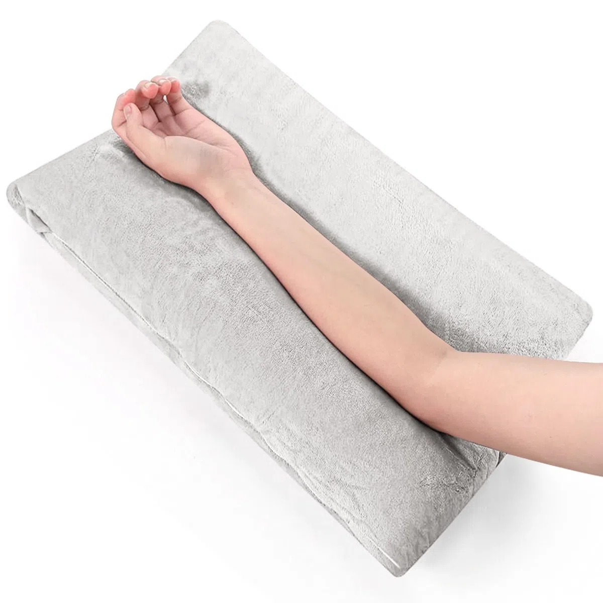 Almohadas de brazo para adultos, almohada de espuma viscoelástica, recuperación de lesiones y cirugía, perfecta para personas que duermen de lado, cojín de reposabrazos para aliviar el