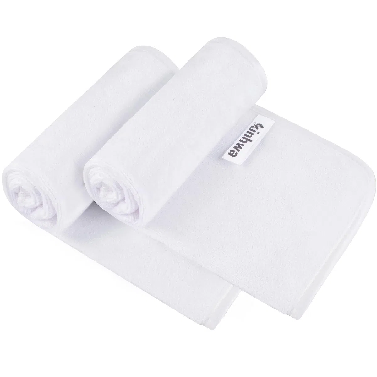KinHwa Toallas de mano suaves de microfibra para baño, toallas absorbentes para invitados pequeños, toallas gruesas de cara de 30 cm x 50 cm, paño de secado rápido para baño, spa, gimnasio, paquete de