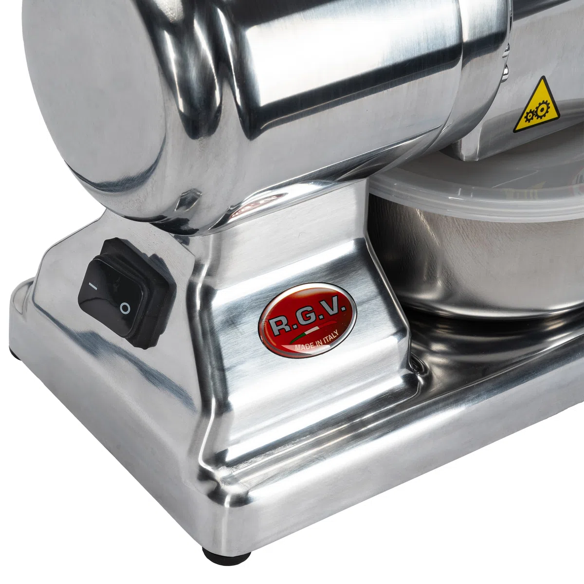 RGV Rallador eléctrico Maxi Essential, fabricado en Italia, rodillo profesional de acero inoxidable extraíble y apto para lavavajillas, plateado, 450 W