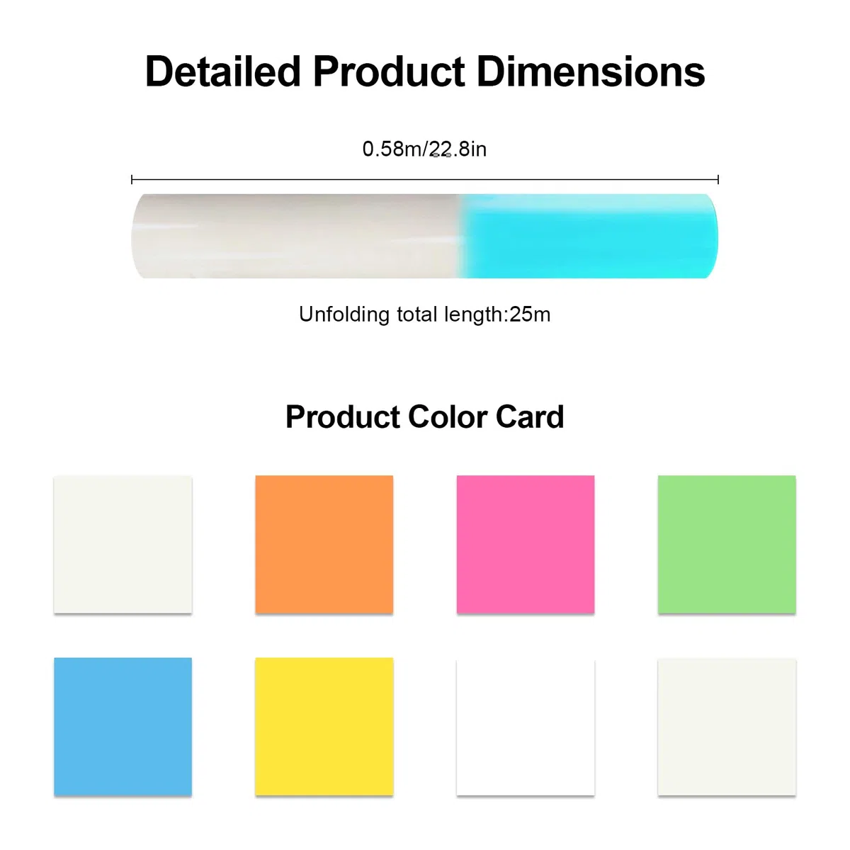 Juego de 8 láminas de planchado luminiscentes, láminas de plóter de alta calidad para textiles, lámina fluorescente, lámina de vinilo suave y elástica, para camisetas, gorras, bolsos y más