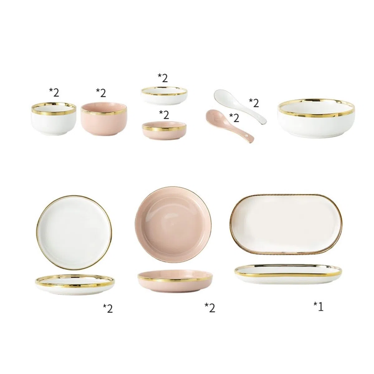 Juego De Vajilla De Porcelana, Juego De Vajilla De Cerámica Phnom Penh, Platos Y Cuencos Para Restaurante Y Regalos De Boda, Juego De Vajilla De Porcelana De Estilo Europeo, Morado, 4 Personas B