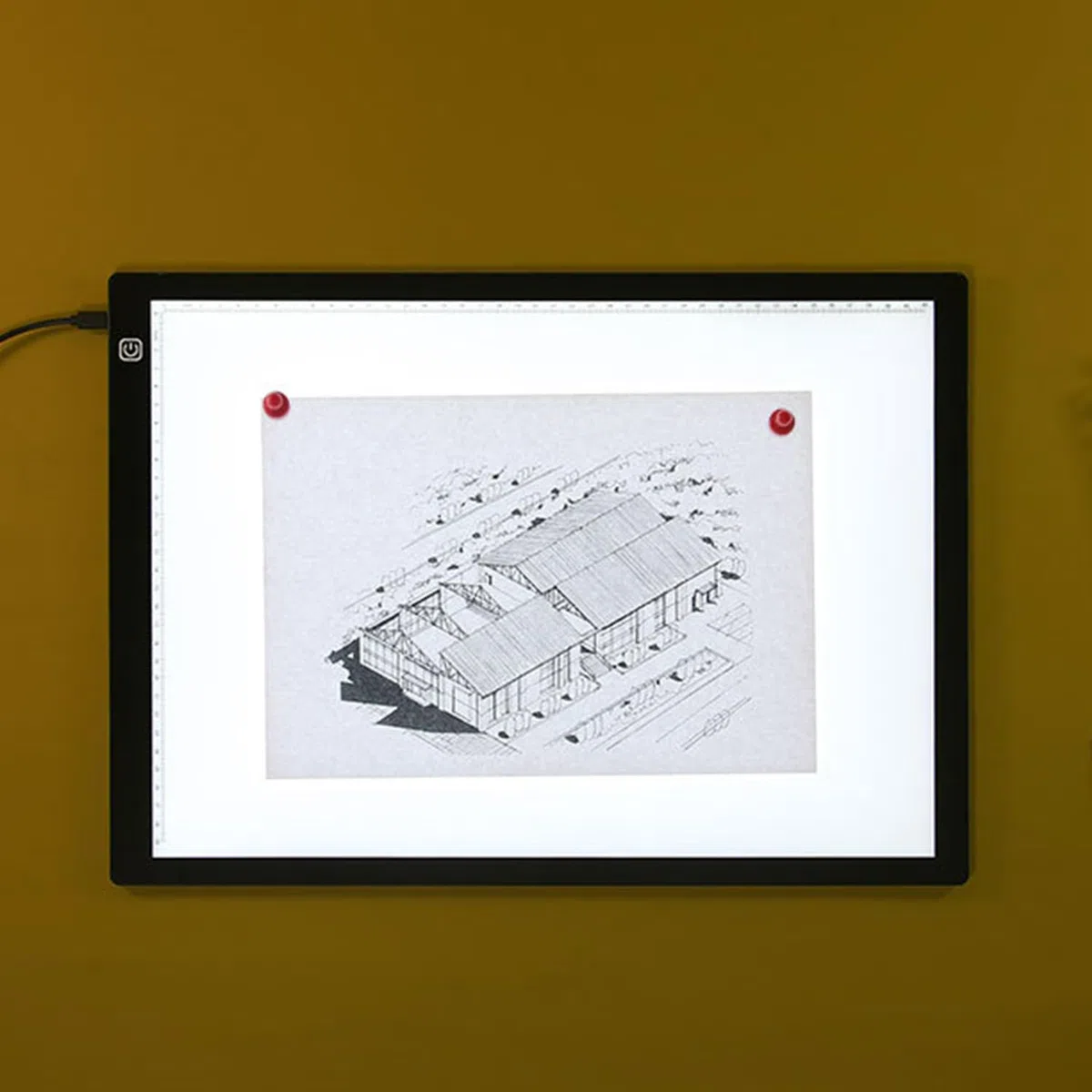 Caja de Luz Para Calcar,LED Light Tracing Pad,Dibujo Copiadora Escritorio Protección Ojos Diseño A4 Tacto Ligereza Ajustable Inteligente para el artista Cartón Hacer Sketch Diseño(profesional)