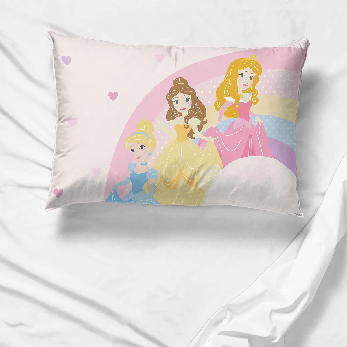 Jay Franco Disney Princess Cut Paper 100% algodón Fundas de Almohada Juego de 2 50 x 70 cm
