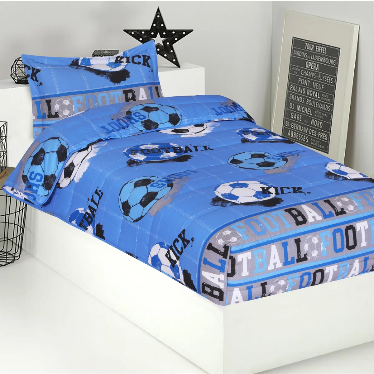DHESTIA HOME - Edredón Ajustable Cama Nido, Litera, Cama 90 y Cama 105 Infantil y Juvenil Color Color F Talla Cama 90