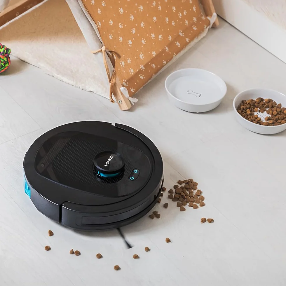 Cecotec Robot Aspirador Conga 7490 Ultimate X-Treme con tecnología de navegación láser, Limpieza 4 en 1, 4000 Pa, 120 min autonomía, Cepillo Central multifunción, 3 Niveles de Potencia, App