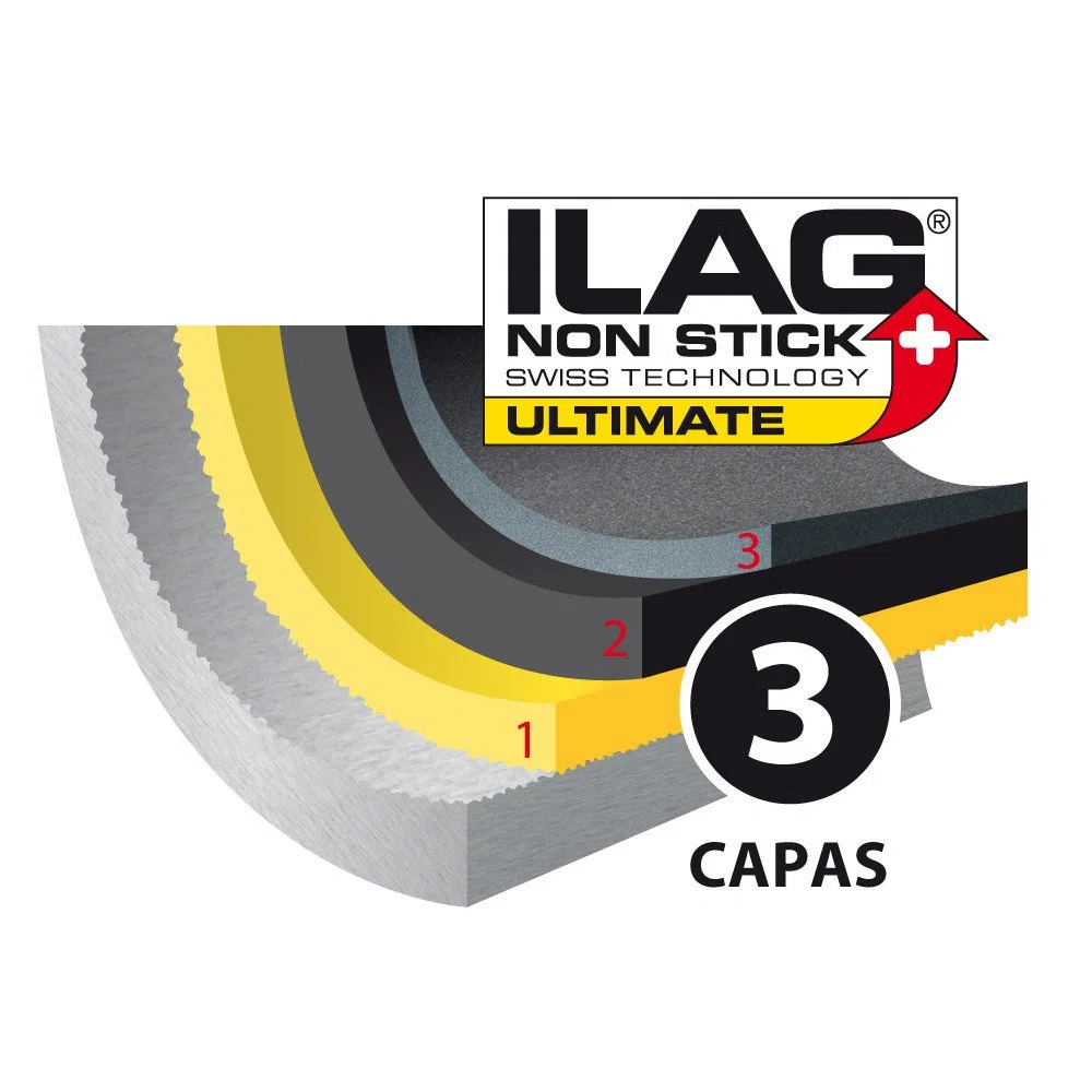 Metaltex XPERT - Plancha Aluminio Fundido, 47x29 cm, antiadherente 3 capas ILAG, Full Induction válido para todo tipo de cocinas