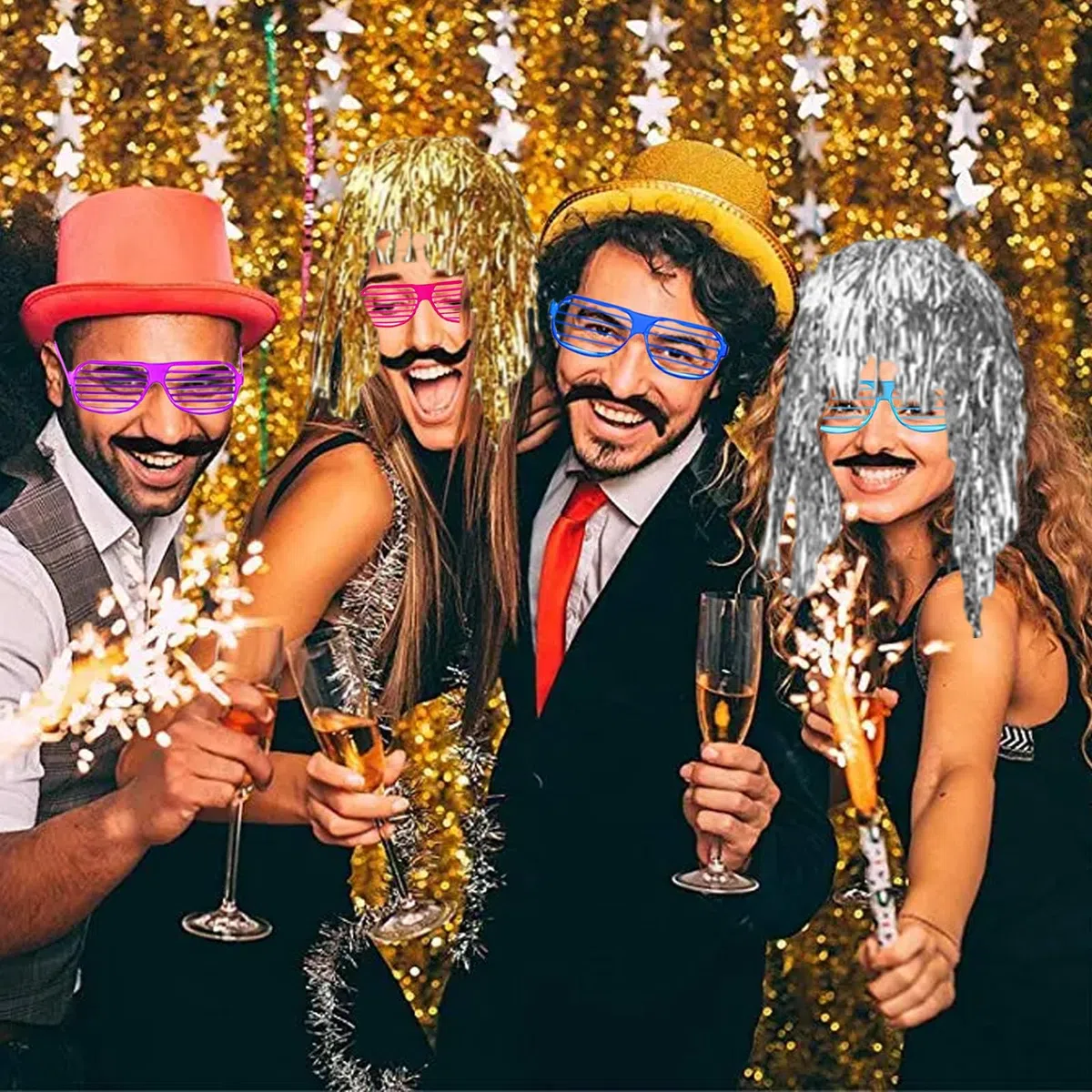 Raxfekro Atrezzo photocall Boda Accesorios Photo Booth Props Party photocall cumpleaños para Fiesta de Cumpleaños, Navidad, Boda, Auto Fotografía DIY Photo Booth Props Kit