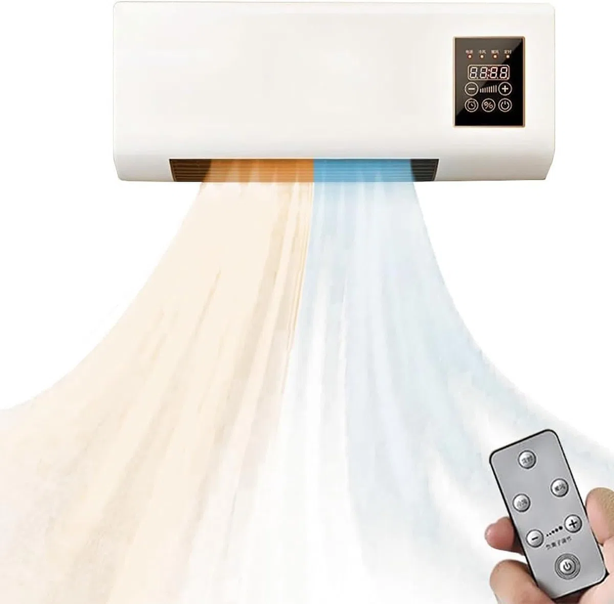 Aire Acondicionado Portátil De 2000W Para Tienda De Campaña, Dormitorio, Sala De Estar Y Oficina. Regulable En Frío/Calor Con Control Remoto Y Temporizador De 8 Horas Unidad De Aire Acondicionado