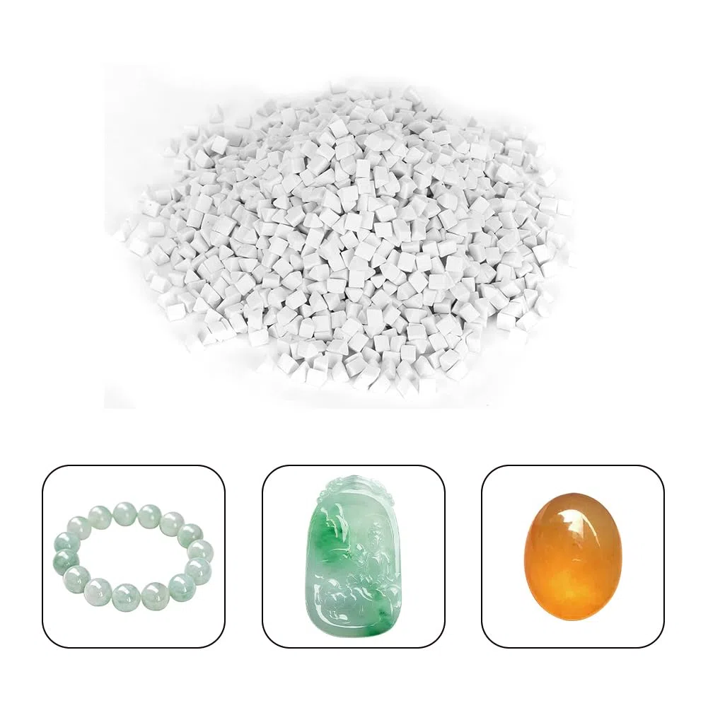 Medios Abrasivos de Cerámica Triangular 4mm para Pulir Joyas | Paquete de 500 g de Piedras de Cerámica para Proceso de Pulido con Todo Tipo de Pulidoras Vibratorias para Joyas