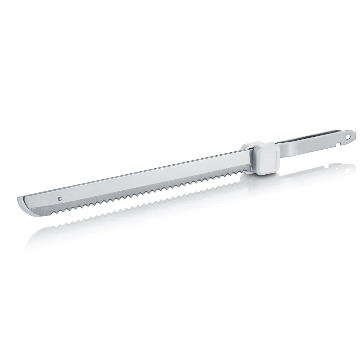 GRAEF. Cuchillo eléctrico EK501EU, blanco, se puede guardar verticalmente, protector de dedos, hojas de acero inoxidable aptas para lavavajillas
