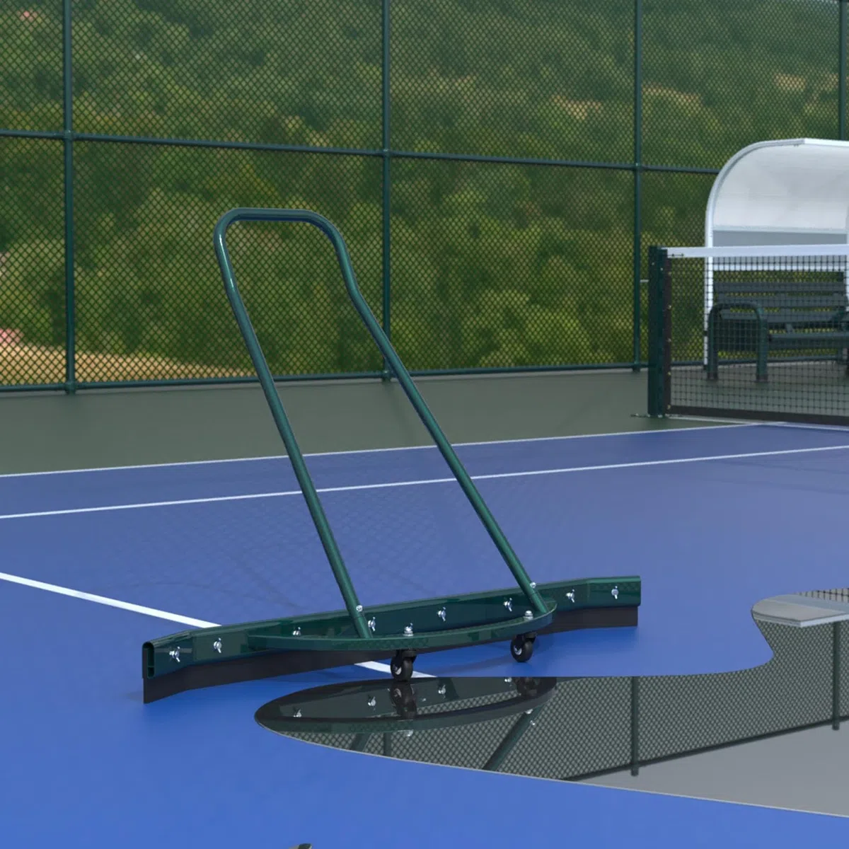 Rasqueta de suelo resistente, escobilla profesional comercial para canchas de tenis y baloncesto