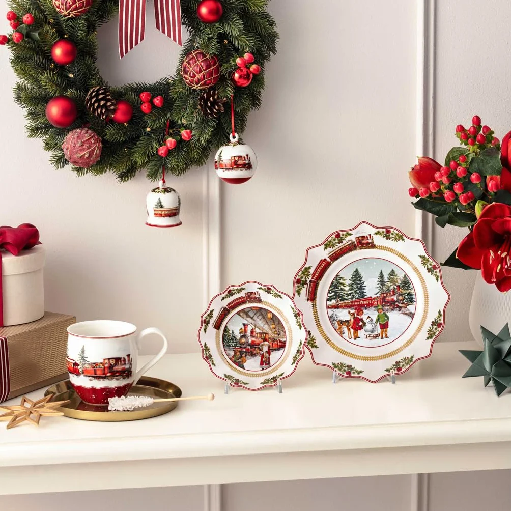 Villeroy & Boch - Annual Christmas Edition bol 2025 16,5 cm colorido, cuenco de Navidad, tazón de Navidad, objeto de colección, vajilla cerámica, porcelana premium