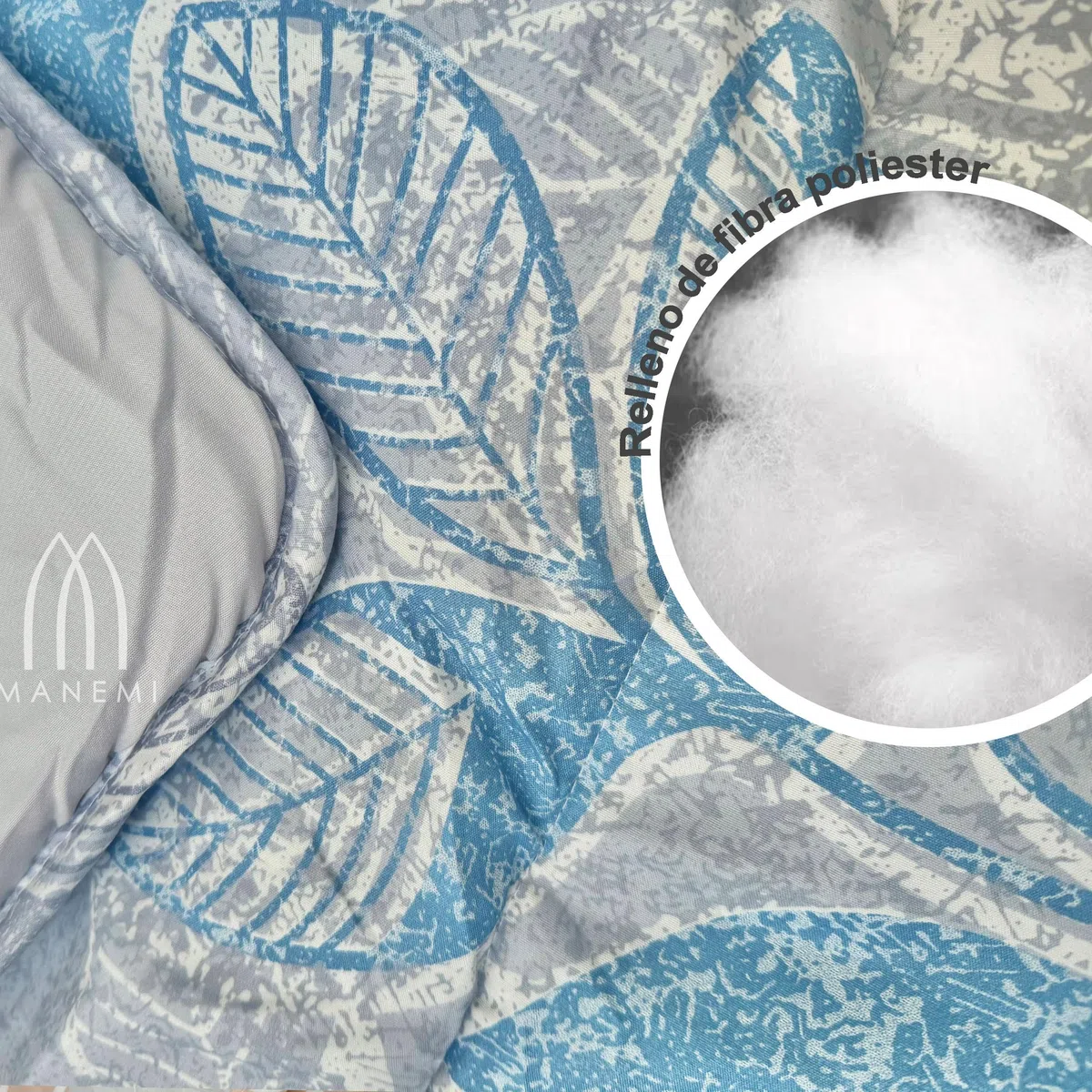 MANEMI - Edredon Estampado con Relleno de Fibra, Edredon Cama 135CM, 230 x 240cm, Tejido Suave y 100% Poliéster