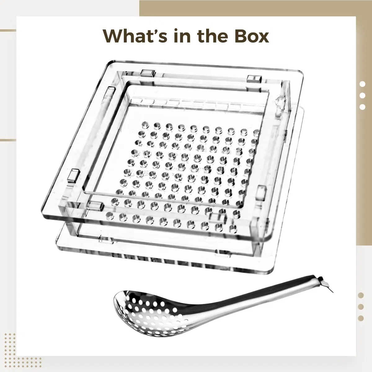 Molecular Gastronomy - Juego de caja de caviar esférico con cuchara, produce 100 bolas de caviar, kit de creación de caviar para entusiastas de la cocina
