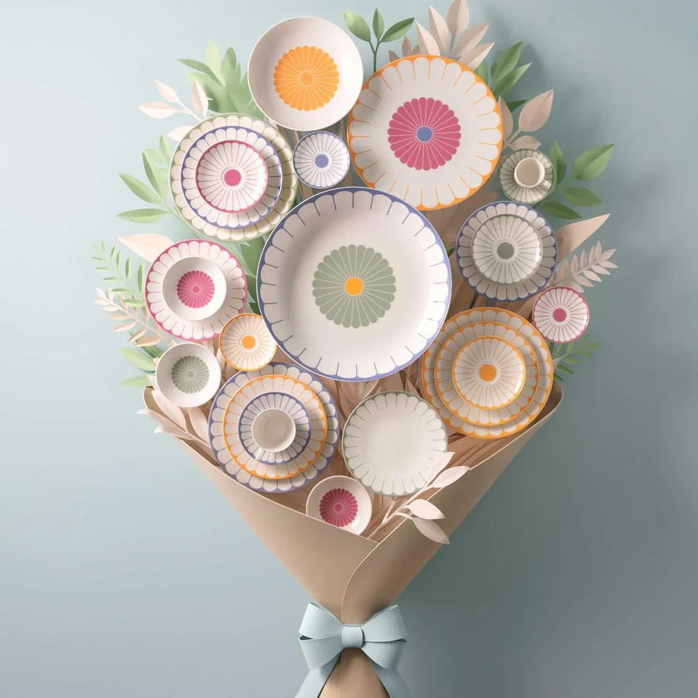 Villeroy & Boch - Fleur cassis plato rosa de desayuno, apto para lavavajillas y microondas, plato pequeño para postres desayunos, meriendas o tartas, porcelana Premium