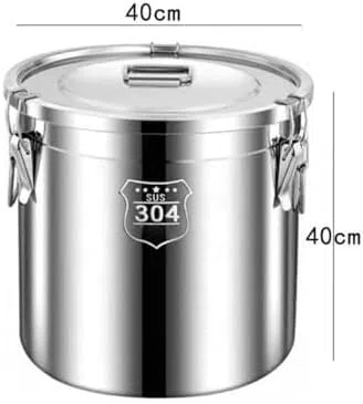 Tarro de Acero Inoxidable Sellado con Tapa, Recipiente hermético para almacenar Alimentos en la Cocina.