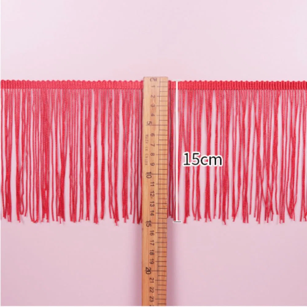 10 yardas x 20 cm, borde de flecos, cinta decorativa de seda, borla de baile, flecos, cintas para coser, manualidades, ropa, disfraces, cortinas, decoración, café oscuro