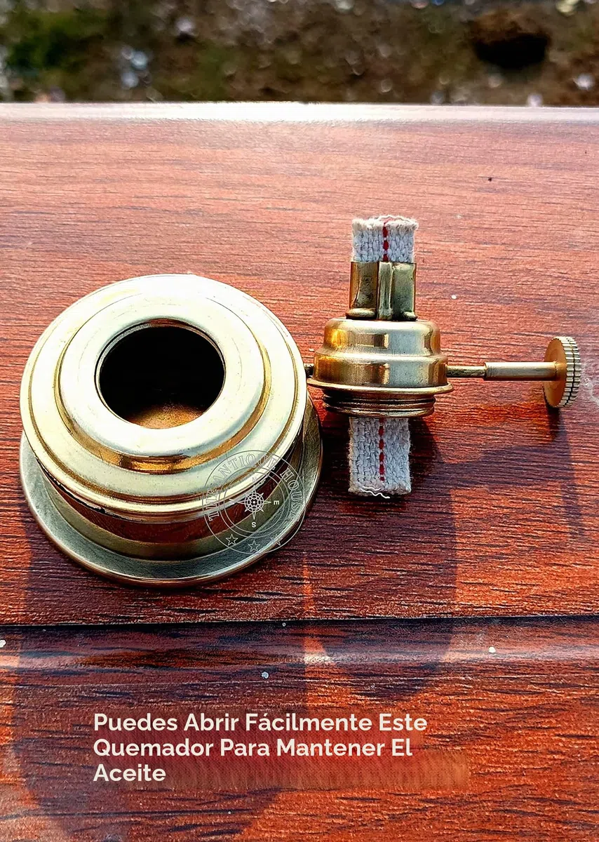 Lámpara de minero de latón 100% funcional, 17,78 cm, antiguo, barco, barco, aceite, farol para decoración del hogar, regalo