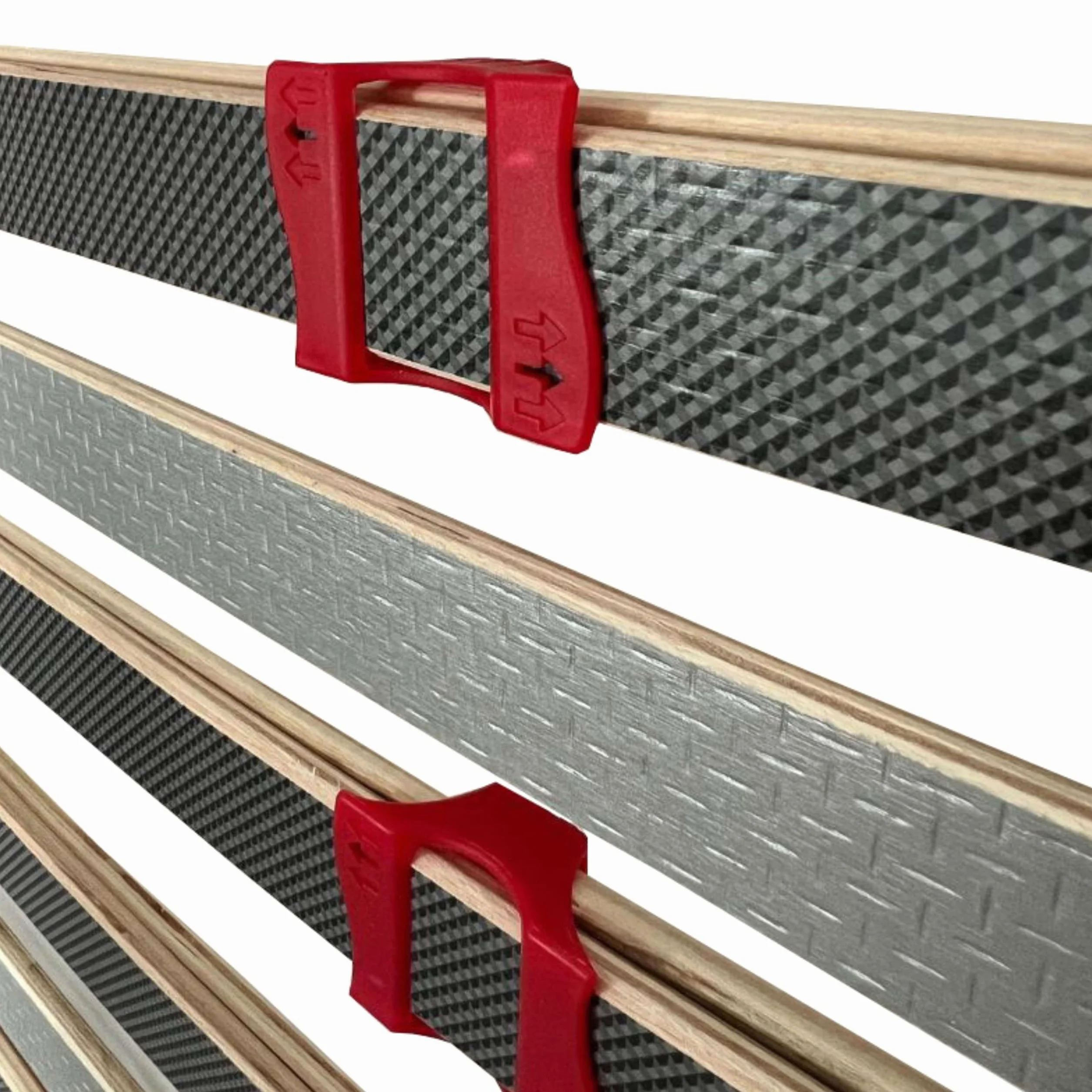 Miroytengo Somier 90x200 cm multiláminas con Reguladores Lumbares, Firmeza Adaptable, Tubo 40x30 mm y Laminas de Haya Natural (Sin Patas)