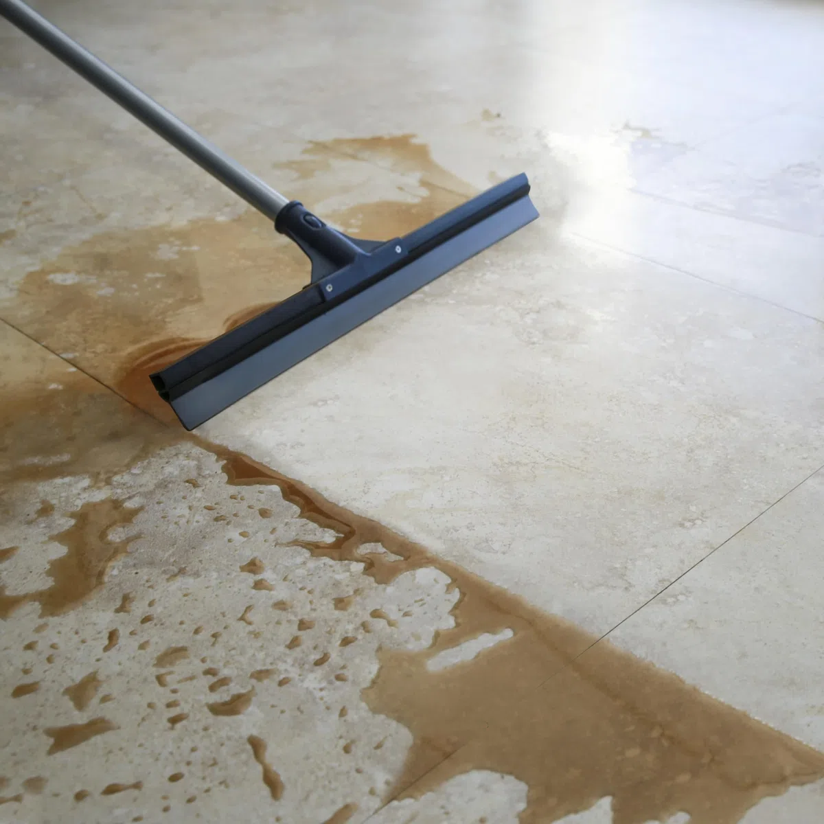DSV - Rasqueta limpiacristales para suelos (75 cm, mango de acero de 51 cm, ideal para lavar y secar el vidrio de la ducha, garaje, parabrisas/ventana