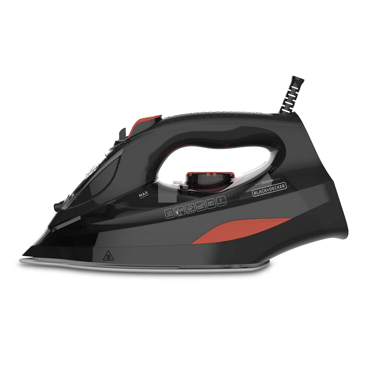 BLACK+DECKER - Plancha Vapor, 3000W, Suela Cerámica, Golpe Vapor 200g