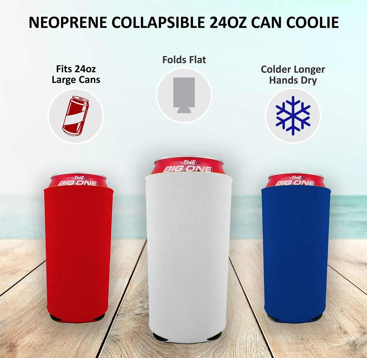 Paquete de 4 latas de neopreno en blanco de 680.4 g