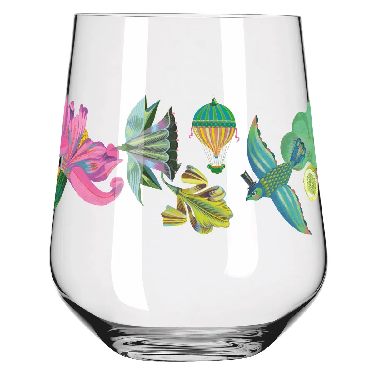 Ritzenhoff 3891002 Vaso de ginebra - 700 ml - Juego de 2 vasos - Serie Botanic Lights - Motivo verano - Made in Germany