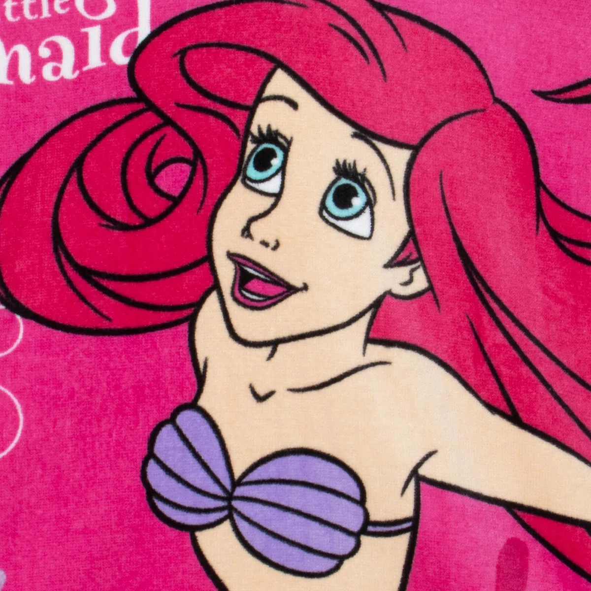 Disney Poncho Toalla The Little Mermaid | Toalla Poncho con Capucha La Sirenita | Talla Unica Rosa