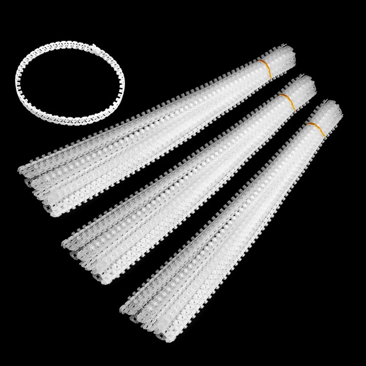 rockible 20x correas de cadena vacías, cinta de tornillo de alimentación automática, práctico adaptador de máquina de clavos de cadena automática para tablero