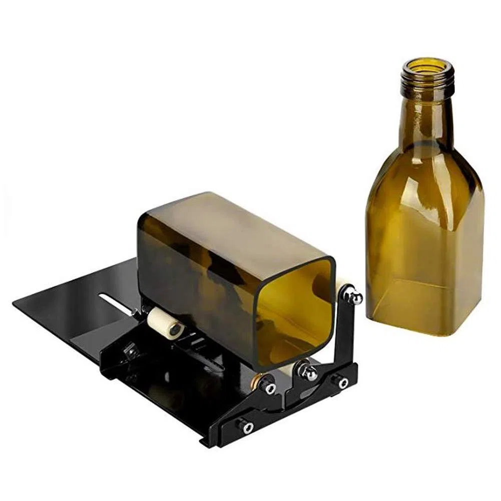 Herramienta de corte de botellas de hierro inoxidable, cortador de botellas de vidrio mejorado, resistente al agua para cortar