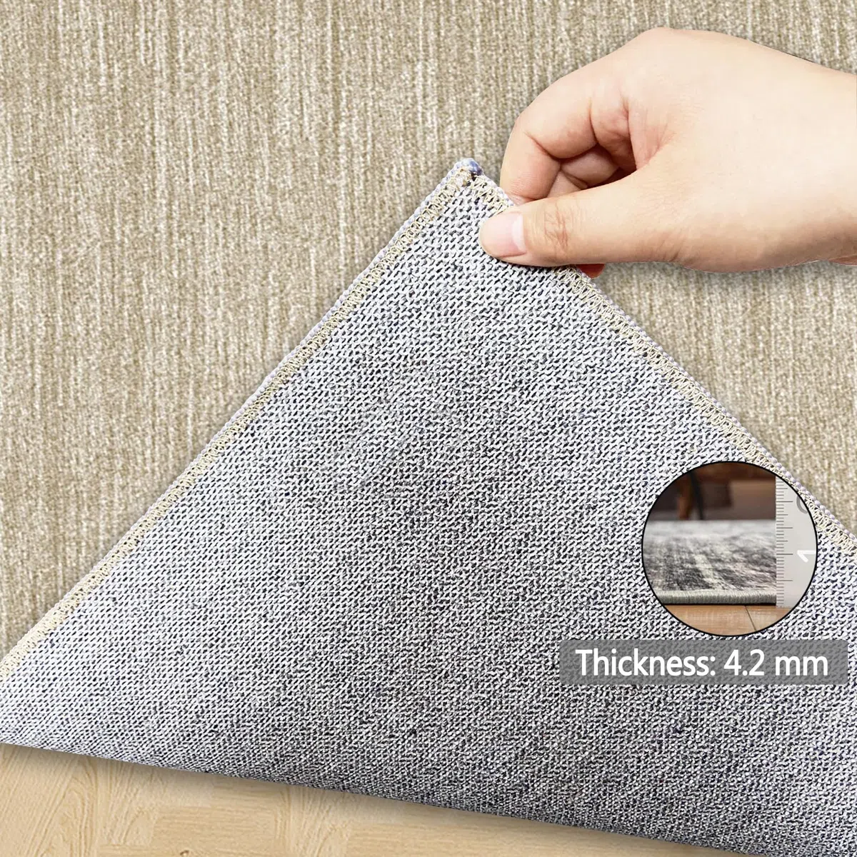 Alfombrilla para Silla de Oficina 100 x 120 cm, Alfombra Silla Oficina Gaming Protector Suelo Silla Ruedas Tapete Protector de Suelo antiarañazos Tapete de Protección de Madera/baldosas Suelos Duros