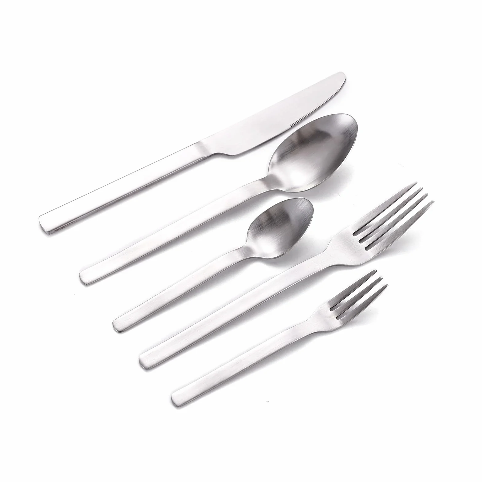 ECHTWERK cubertería Angelini, 60 piezas, cubiertos para hasta 12 personas, acero inoxidable 18/10, acabado brillante, set de cubiertos para mesa, apto para lavavajillas