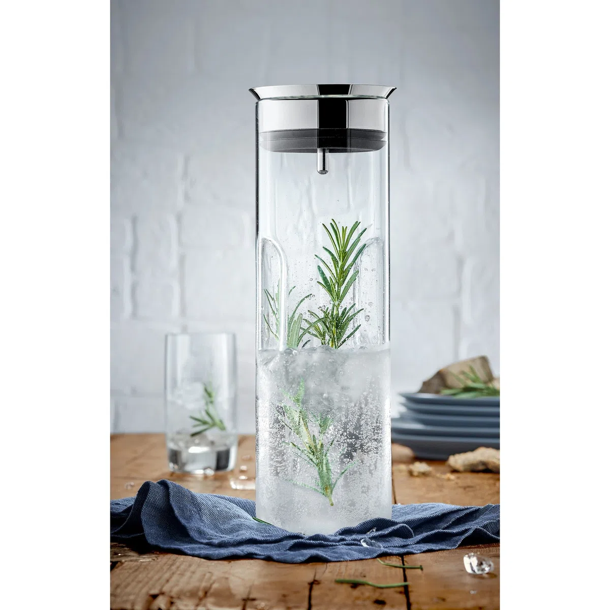 WMF Motion - Cristal de repuesto sin tapa para jarra de agua (1,25 L, cristal), color blanco