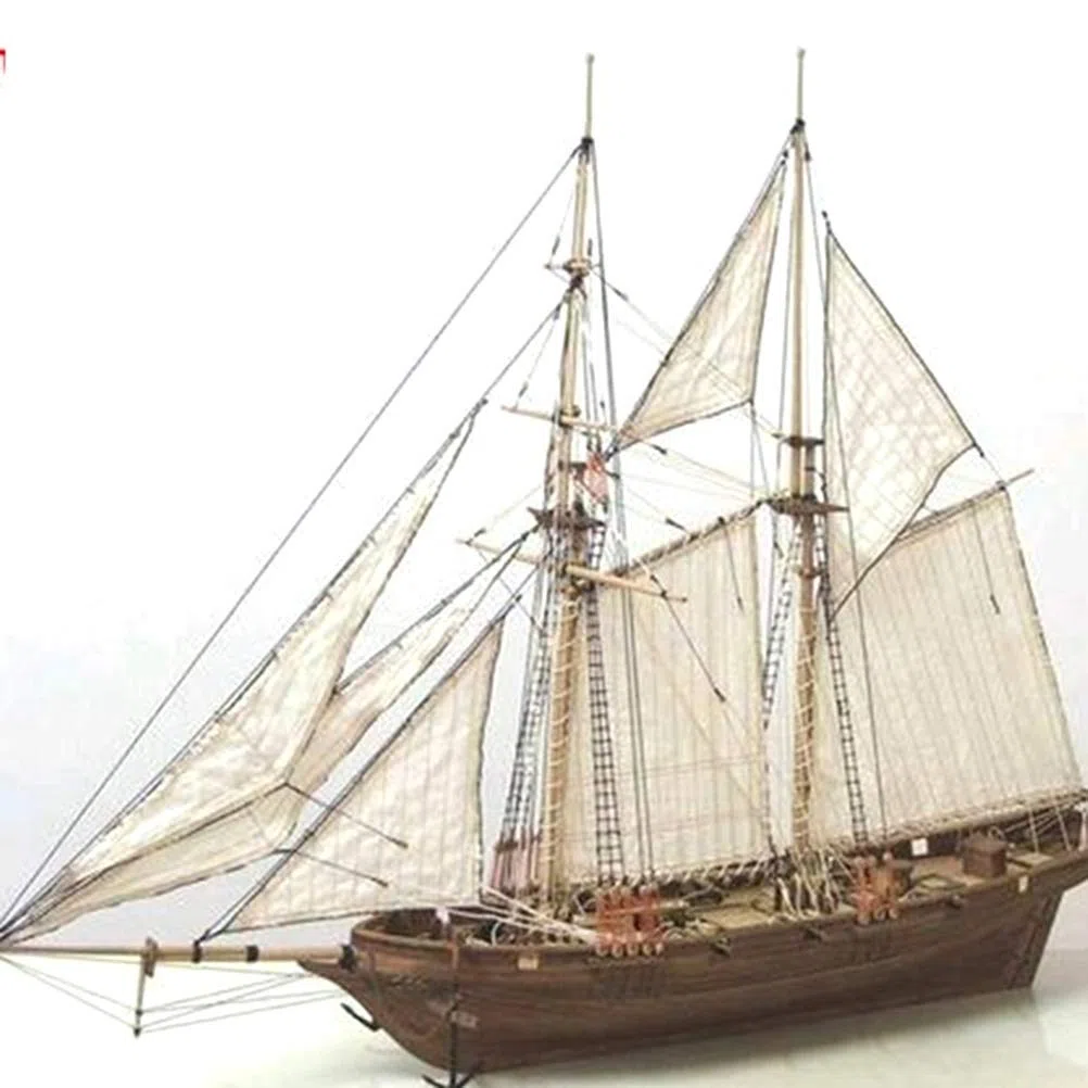 Stecto Maqueta de Barco, Modelo de Velero, Kit de Construcción de Barcos de Vela de Madera, Regalo para Niños
