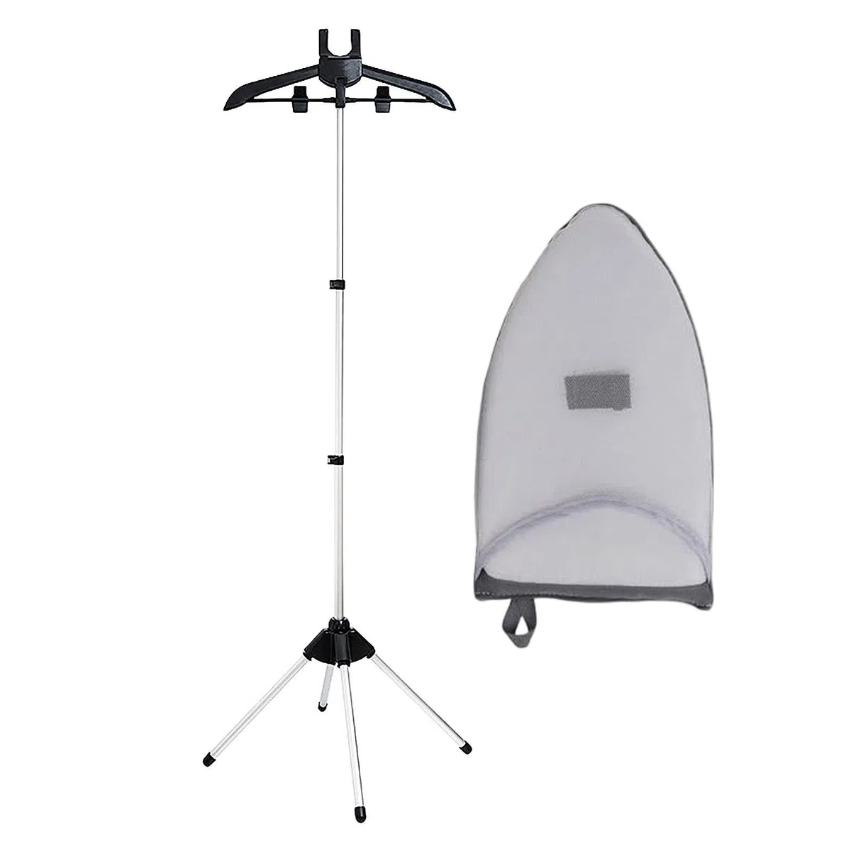 Perchas para Plancha de Vapor, Soporte de Planchado Vertical Telescópico con Guantes de Planchar, Soporte de Mano para Vaporizador de Ropa, Perchas para Planchar Vertical, Soporte de Vapor para Ropa