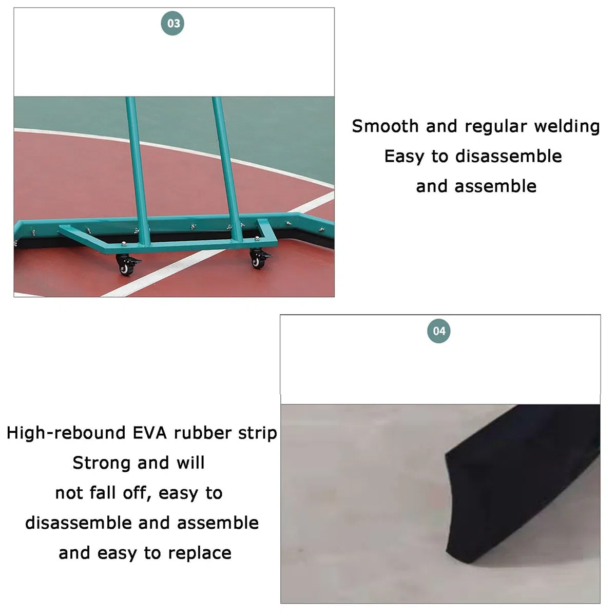 Escobilla de Goma Ligera de Aluminio para Pistas de Tenis, Escoba de Goma Resistente para Eliminar el Agua de Lluvia, Hoja de Espuma EVA de 150 cm, Color Naranja. (Green)