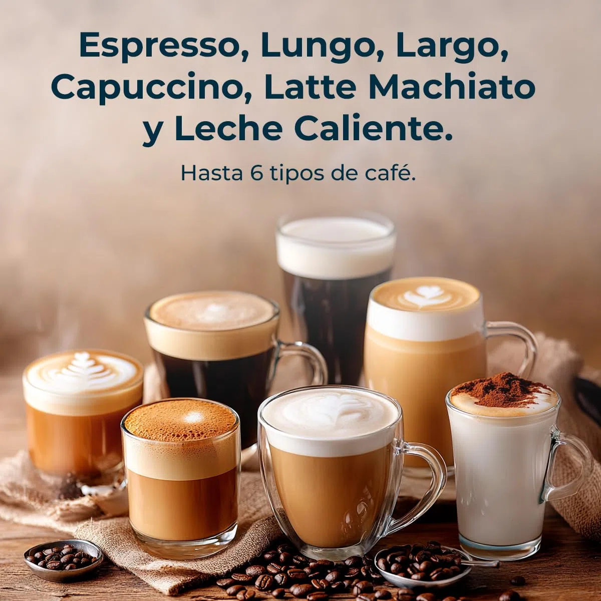 Cecotec Cafetera Cápsulas Express con Tanque de Leche FreeStyle Latte T. 1350W, 20 Bares, Compatible con Café Molido, Dolce Gusto, Nespresso y K-Fee, Depósito 1,6L de Agua y 400ml de Leche
