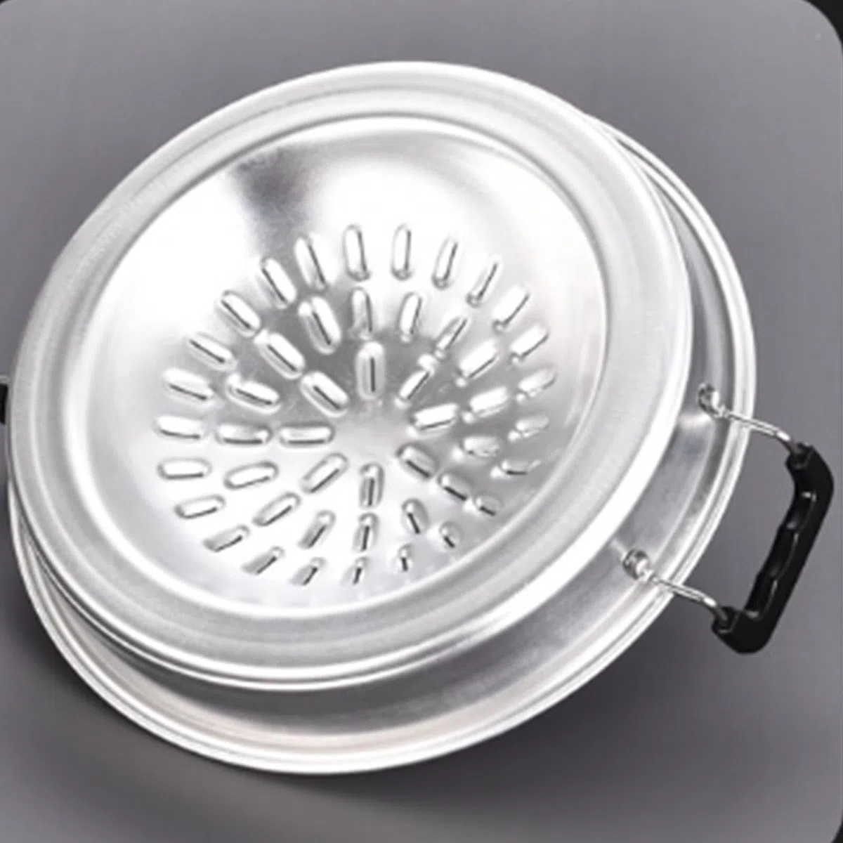 Sartén para Parrilla Tailandesa para Barbacoa, Thai Steak Grill, Sartén para Carbón, Sartén para Parrilla de Aluminio, Olla Caliente para Reuniones de Picnic al Aire Libre (15 x 10.6in)