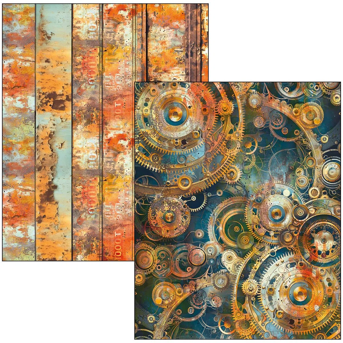 Ciao Bella Mixed Media Book A4 Maxi - 39 páginas de patrones + 11 páginas de efímera (tiempo pasado)
